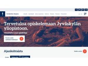 Jyväskylän yliopisto's official website homepage screenshot