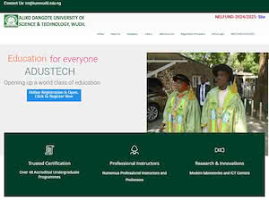 Kano University of Science and Technology's official website homepage screenshot