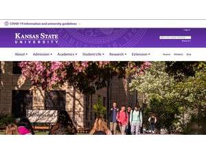 Kansas State University's official website homepage screenshot