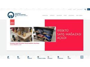 Karadeniz Teknik Üniversitesi's official website homepage screenshot