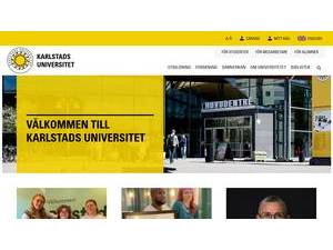 Karlstads universitet's official website homepage screenshot