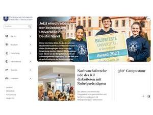 Katholische Universität Eichstätt-Ingolstadt's official website homepage screenshot