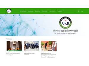 Katyavala Bwila University's official website homepage screenshot