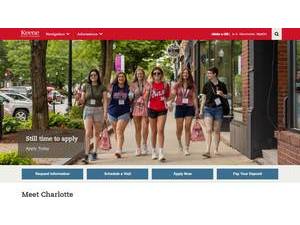 Keene State College's official website homepage screenshot