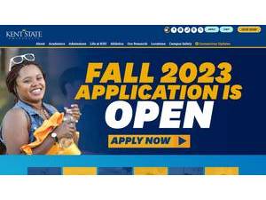Kent State University's official website homepage screenshot