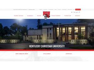 Kentucky Christian University's official website homepage screenshot