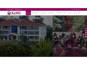 Kenya Methodist University's official website homepage screenshot