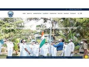 Kerala University of Fisheries and Ocean Studies's official website homepage screenshot