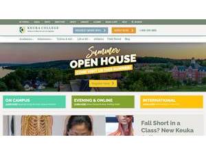 Keuka College's official website homepage screenshot