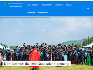Kibogora Polytechnic's official website homepage screenshot