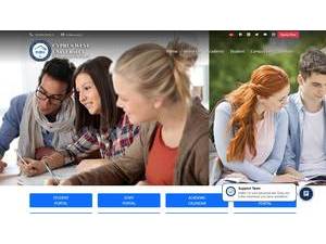 Kibris Bati Üniversitesi's official website homepage screenshot