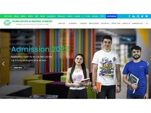 KIIT University's official website homepage screenshot