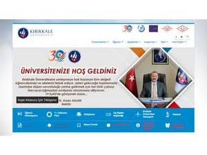 Kirikkale Üniversitesi's official website homepage screenshot