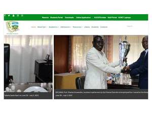 Kirinyaga University's official website homepage screenshot