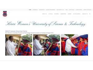 Kiriri Women's University of Science and Technology's official website homepage screenshot