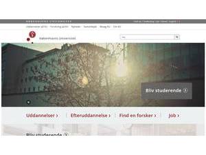 Københavns Universitet's official website homepage screenshot