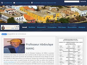 Kocc Barma University of Saint Louis's official website homepage screenshot