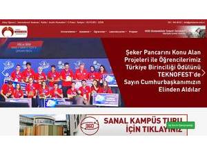 Konya Food and Agriculture University's official website homepage screenshot