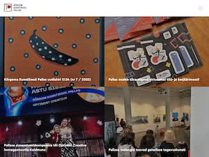 Kõrgem Kunstikool Pallas's official website homepage screenshot
