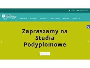 Kotarbinski University of Information Technology and Management in Olsztyn's official website homepage screenshot