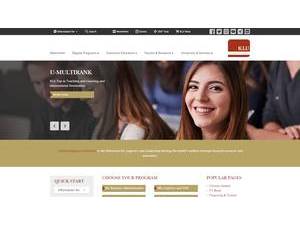 Kühne Logistics University's official website homepage screenshot