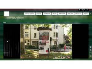 Kunsthochschule für Medien Köln's official website homepage screenshot