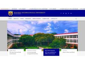 Kyaukse Technological University's official website homepage screenshot