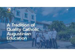 La Consolacion College Manila's official website homepage screenshot