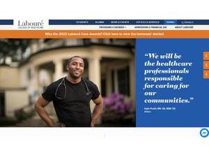 Labouré College's official website homepage screenshot