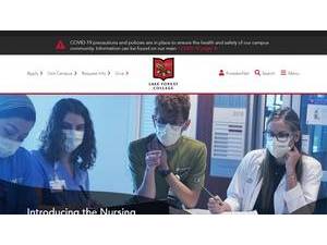 Lake Forest College's official website homepage screenshot