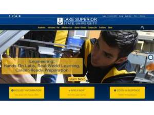 Lake Superior State University's official website homepage screenshot