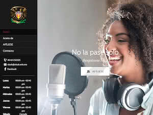 Lasallista Benavente University's official website homepage screenshot