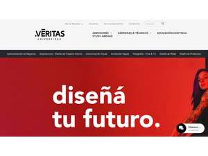 LCI Veritas University's official website homepage screenshot