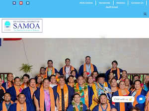 Le Iunivesite Aoao o Samoa's official website homepage screenshot