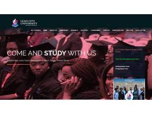 Lead City University's official website homepage screenshot