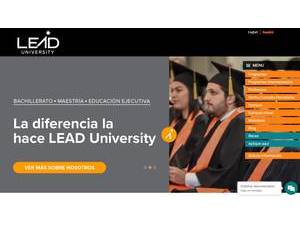 LEAD University's official website homepage screenshot