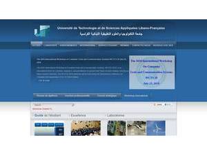 Lebanese-French University of Technology and Applied Sciences's official website homepage screenshot