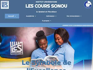 Les Cours Sonou's official website homepage screenshot