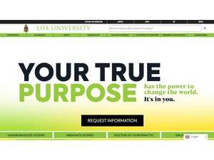 Life University's official website homepage screenshot
