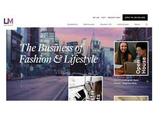 LIM College's official website homepage screenshot