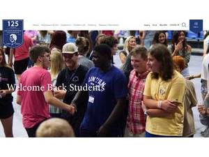 Lincoln Memorial University's official website homepage screenshot