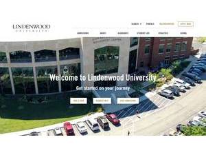 Lindenwood University's official website homepage screenshot