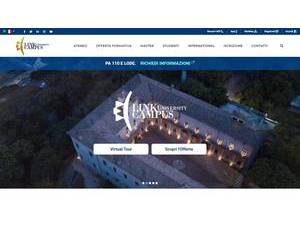 Link Campus University's official website homepage screenshot