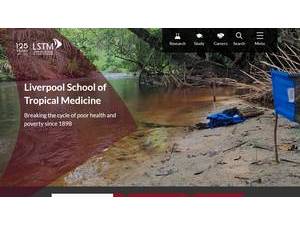 Liverpool School of Tropical Medicine's official website homepage screenshot