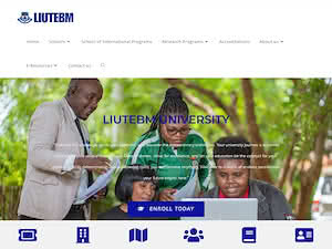 Livingstone International University of Tourism Excellence and Business Management's official website homepage screenshot