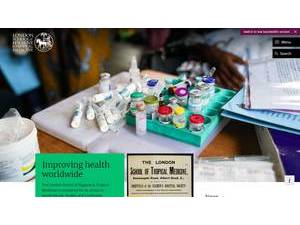 London School of Hygiene and Tropical Medicine, University of London's official website homepage screenshot