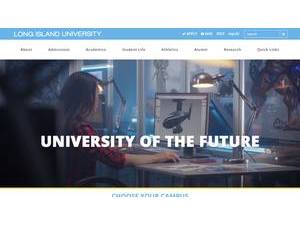 Long Island University's official website homepage screenshot