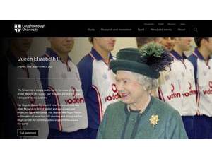 Loughborough University's official website homepage screenshot