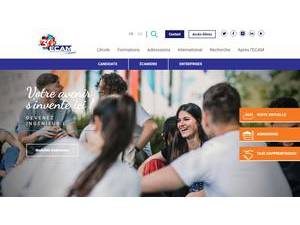 Louis de Broglie School's official website homepage screenshot