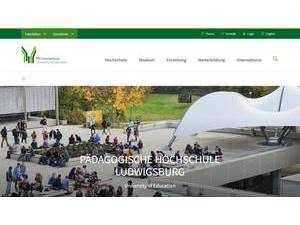 Ludwigsburg University of Education's official website homepage screenshot